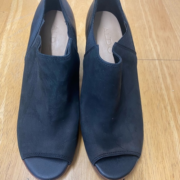 Women’s Aldo  Black  Open Toe Ankle Boots - Picture 8 of 9